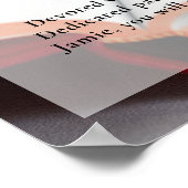 Religiöse Feier des Lebens Gewohntes Foto Beerdigu Poster (Ecke)