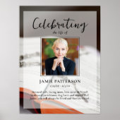 Religiöse Feier des Lebens Gewohntes Foto Beerdigu Poster (Vorne)