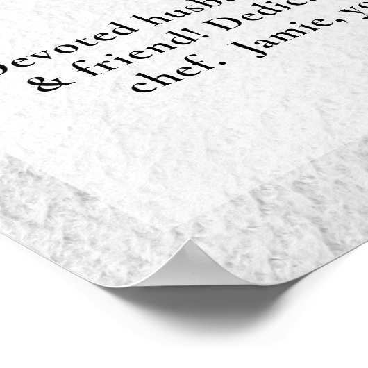 Religiöse Feier des Lebens Gewohntes Foto Beerdigu Poster (Ecke)