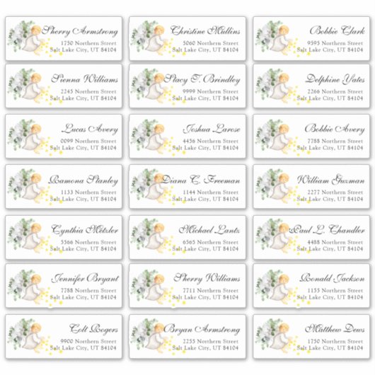 Religiöse Feiern Wasserfarbengel Aufkleber (Vorderseite)