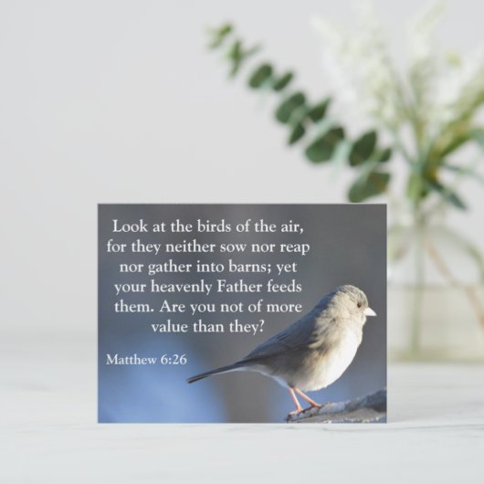 Religiöse Förderung Postkarte (Stehend Vorderseite)