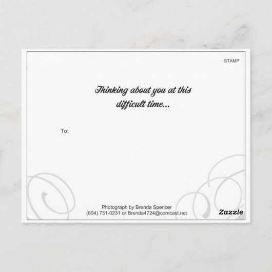 Religiöse Förderung Postkarte (Rückseite)