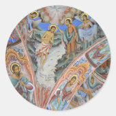 Religiöse Foto-Aufkleber Runder Aufkleber (Vorderseite)