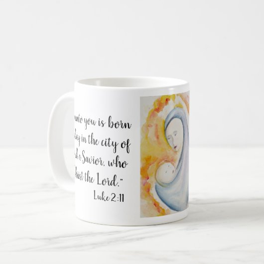 Religiöse Freude an der Weihnachtszeit der Welt Kaffeetasse (Vorderseite Links)