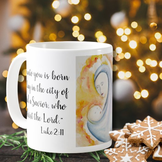 Religiöse Freude an der Weihnachtszeit der Welt Kaffeetasse