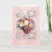 Religiöse Freundschaft Gebet Jungfrau Mary Heart Karte (Vorderseite)