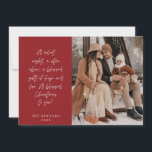 Religiöse, frohe Weihnachten, Christliches Foto Feiertagskarte<br><div class="desc">Religiöse, Christliche, frohe Weihnachten, Saisongrüße, glücklicher Urlaub, frohe Weihnachten, rote Themen. ( Eine stille Nacht, ein Stern oben, ein gesegnetes Geschenk der Hoffnung und Liebe. Ein gesegnetes Weihnachten für dich! ) Feiern Sie die Saison mit dieser Familienkarte (gedruckter und / oder digitaler Download, Gruß per E-Mail, als Anhang) Es ist...</div>