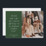 Religiöse, frohe Weihnachten, Christliches Foto Feiertagskarte<br><div class="desc">Religiöse, Christliche, frohe Weihnachten, Saisongrüße, glücklicher Urlaub, frohe Weihnachten, grünes Thema. ( Eine stille Nacht, ein Stern oben, ein gesegnetes Geschenk der Hoffnung und Liebe. Ein gesegnetes Weihnachten für dich! ) Feiern Sie die Saison mit dieser Familienkarte (gedruckter und / oder digitaler Download, Gruß per E-Mail, als Anhang) Es ist...</div>