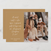 Religiöse, frohe Weihnachten, Christliches Foto Feiertagskarte (Vorne/Hinten)