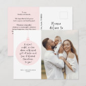 Religiöse, frohe Weihnachten, Christliches Foto Postkarte (Vorne/Hinten)