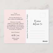 Religiöse, frohe Weihnachten, Christliches Foto Postkarte (Rückseite)