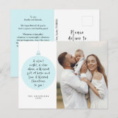 Religiöse, frohe Weihnachten, Christliches Foto Postkarte (Vorne/Hinten)