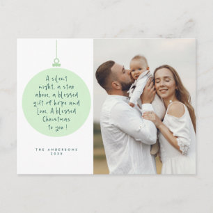 Religiöse, frohe Weihnachten, Christliches Foto Postkarte