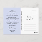 Religiöse, frohe Weihnachten, Christliches Foto Postkarte (Rückseite)