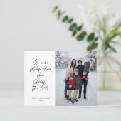 Religiöse, frohe Weihnachten, Christliches Foto Postkarte (Stehend Vorderseite)