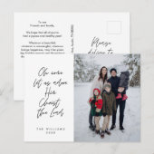 Religiöse, frohe Weihnachten, Christliches Foto Postkarte (Vorne/Hinten)