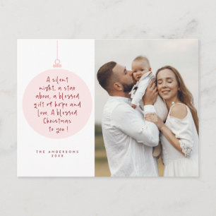 Religiöse, frohe Weihnachten, Christliches Foto Postkarte