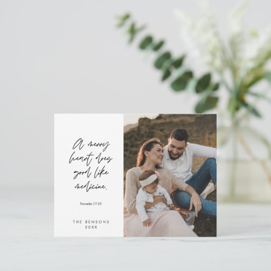 Religiöse, frohe Weihnachten, Christliches Foto Postkarte (Stehend Vorderseite)