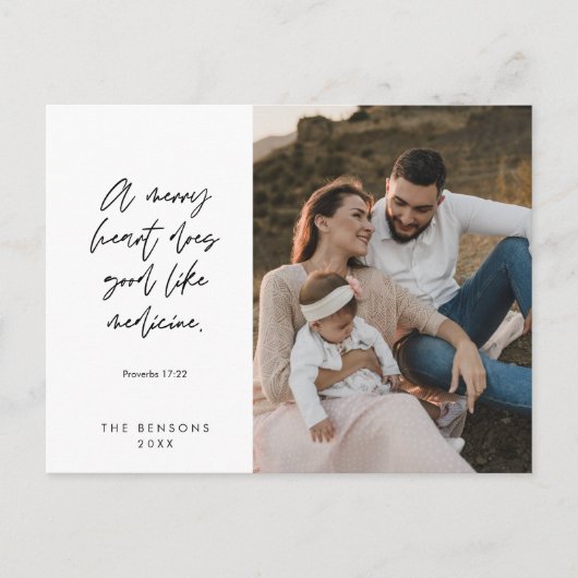 Religiöse, frohe Weihnachten, Christliches Foto Postkarte (Vorderseite)