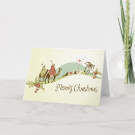 Religiöse fröhliche Weihnachtsbrauch-Gruß-Karte Feiertagskarte