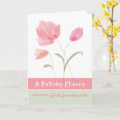 Religiöse Geburt Große Enkeltochter Segnungen Karte (Gelbe Blume)