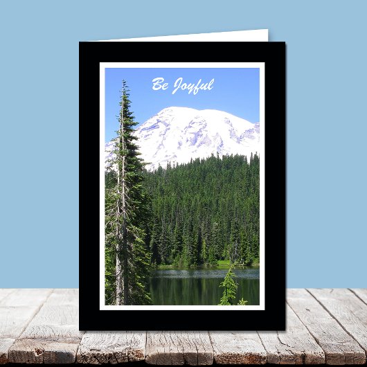 Religiöse Geburtstagskarte — Seien Sie fröhlich Karte