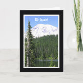 Religiöse Geburtstagskarte — Seien Sie fröhlich Karte (Vorderseite)