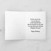 Religiöse Geburtstagskarte — Seien Sie fröhlich Karte (Innenseite)