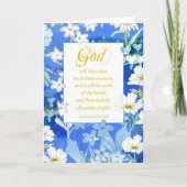 Religiöse Geburtstagsschrift Deuteronomie-Blume Karte (Vorderseite)