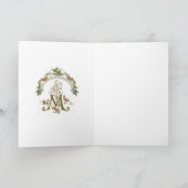 Religiöse gesegnete Jungfrau Mary Floral Vintag Karte (Innenseite)