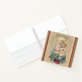 Religiöse gesegnete Jungfrau Mary Jesus Vintag Notizblock (Innenseite)