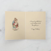 Religiöse gesegnete Jungfrau Mary Jesus zum Geburt Karte (Innenseite)