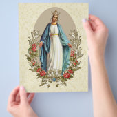 Religiöse gesegnete Jungfrau Mary Katholische Rote Flyer (Hand)