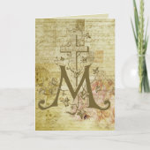 Religiöse gesegnete Jungfrau Mary Symbol Vintag Karte (Vorderseite)