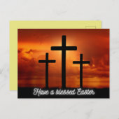 Religiöse, gesegnete Osterpostkarte Postkarte (Vorne/Hinten)