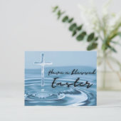 Religiöse, gesegnete Osterpostkarte Postkarte (Stehend Vorderseite)