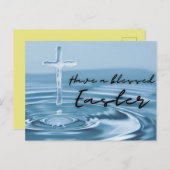 Religiöse, gesegnete Osterpostkarte Postkarte (Vorne/Hinten)
