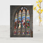 Religiöse Glasfensterkarte Karte (Gelbe Blume)