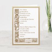 Religiöse Gold AVE MARIA Jungfrau Mary Elegant Car Karte (Vorderseite)