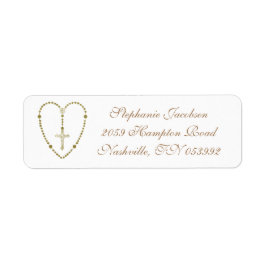 Religiöse Gold Rosary Crucifix Herz katholisch