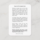 Religiöse Guadalupe-Gebete Heilige Karte (Rückseite)