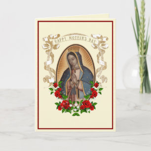 Religiöse Guadalupe-Jungfrau-Maria-Muttertagskarte Karte