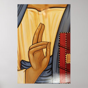 Religiöse Hand Signal Art Poster