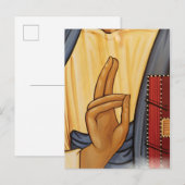 Religiöse Hand Signal Art Postkarte (Vorne/Hinten)