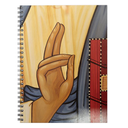 Religiöse Hand-Signal-Kunst Notizblock (Vorderseite)