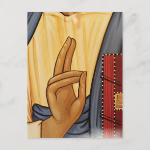 Religiöse Hand-Signal-Kunst Postkarte