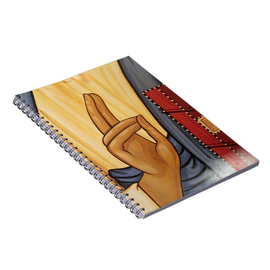 Religiöse Handsignalkunst Notizblock (Rechte Seite)