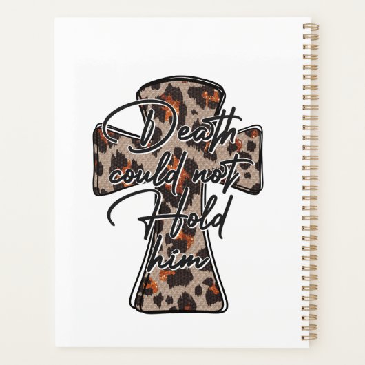 Religiöse "He is Risen" Planner Notebook Planer (Rückseite)