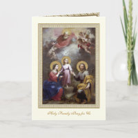 Religiöse Heilige Familie Drei Herzgebet