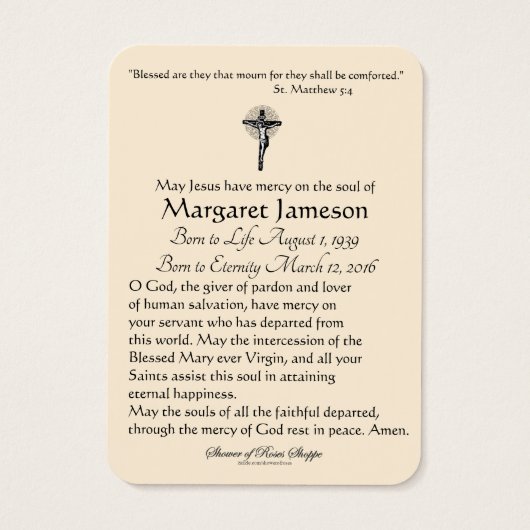 Religiöse Heilige Familie Jesus Mary Beerdigung Ge (Rückseite)